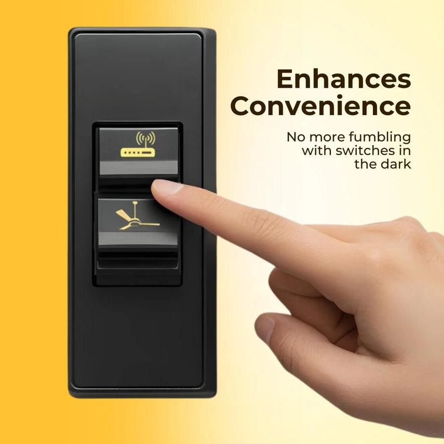 Golden Touch Switch Stickers – Stylish Makeover for Any Room